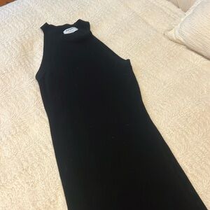 Old navy midi racerback black knit dress
